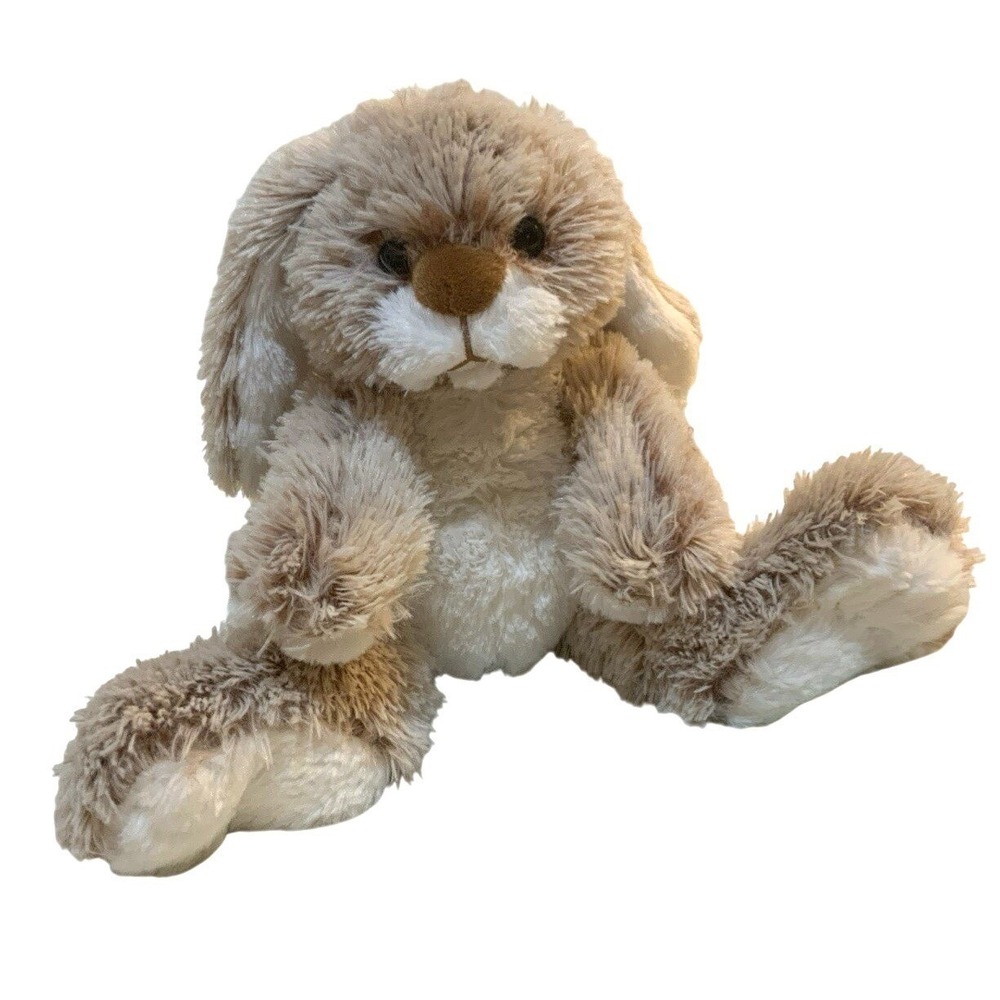 Melissa & Doug Burrow Bunny Rabbit Plush Floppy Ear Brown Plush Stuffed 9"